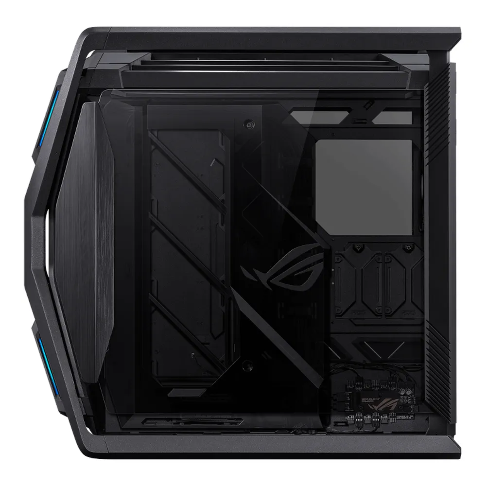 Asus ROG Hyperion GR701 E-ATX ARGB Tower PC Case, ROG Chasis Design, Tool-Free Side Panels, Removable Dust Filters, 4 x Pre-installed Fans, ARGB Fan Hub, 338mm GPU Support, USB 3.2 Gen 2, Aura Sync, Black, 1 Year Warranty