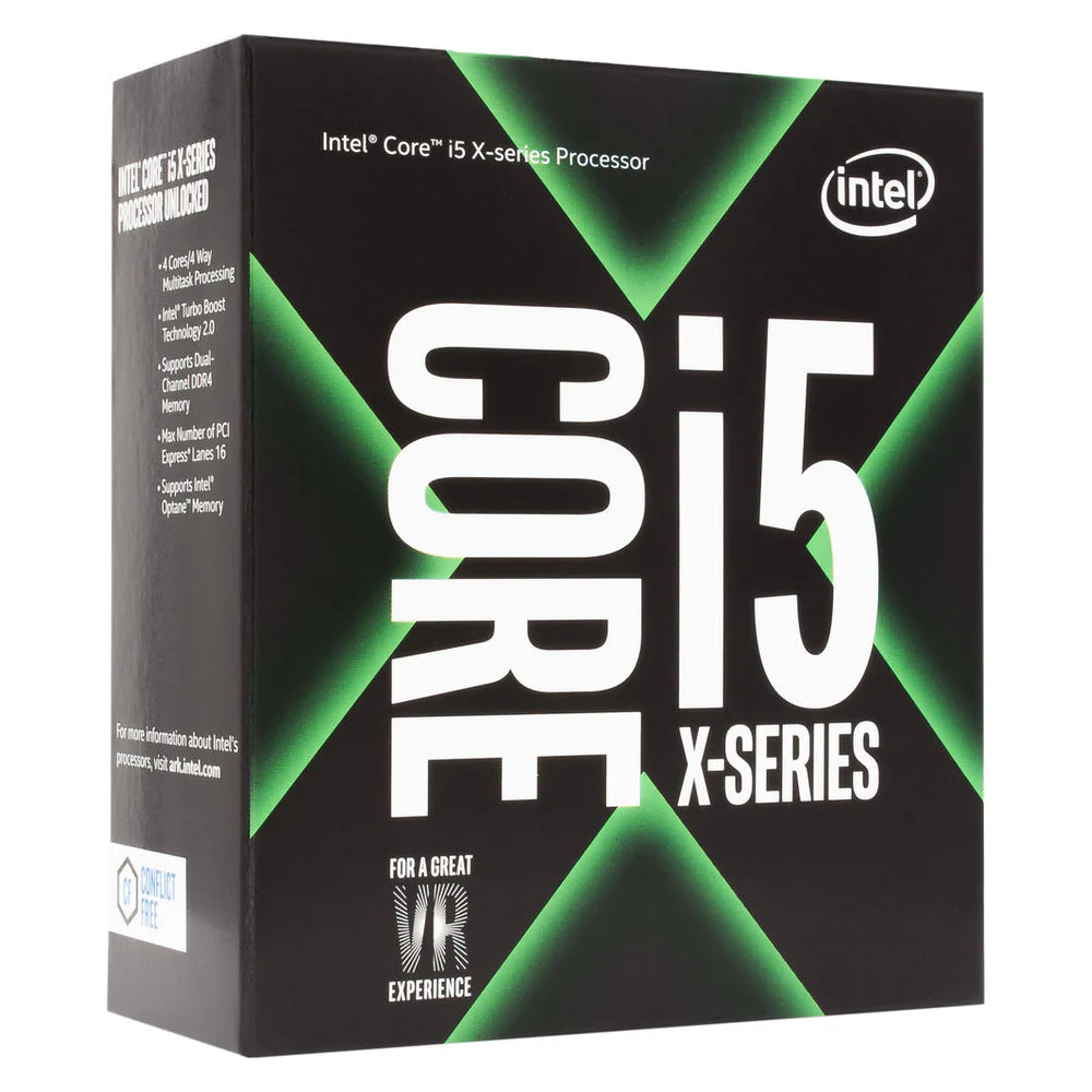 Intel Core i5-7640X Processor, 4-Core, Base Frequency 4.00 GHz, Turbo Frequency 4.20 GHz, 6MB L1 Cache, DDR4, LGA2066 Socket, BOX, 1 Year Warranty