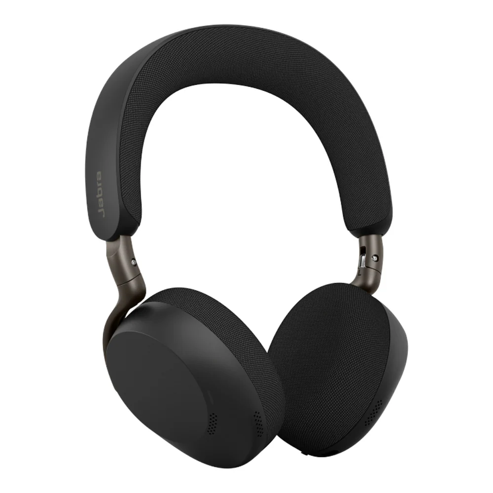 Jabra Evolve2 75 MS Stereo Wireless Headset, 32mm Speakers, Advanced Active Noise Cancellation, 8-Microphone Technology, Up to 36 Hours Battery Life, Bluetooth & USB-A, Black, 1 Year Warranty