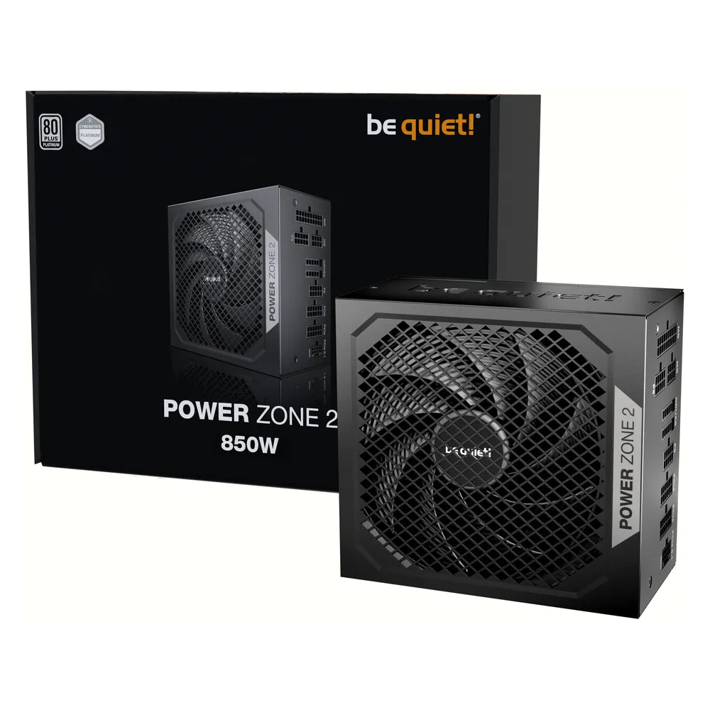 Be Quiet! Power Zone 2 850W 80 Plus Platinum Fully Modular Power Supply, 850W, Fully Modular, ATX, Black, 1 Year Warranty