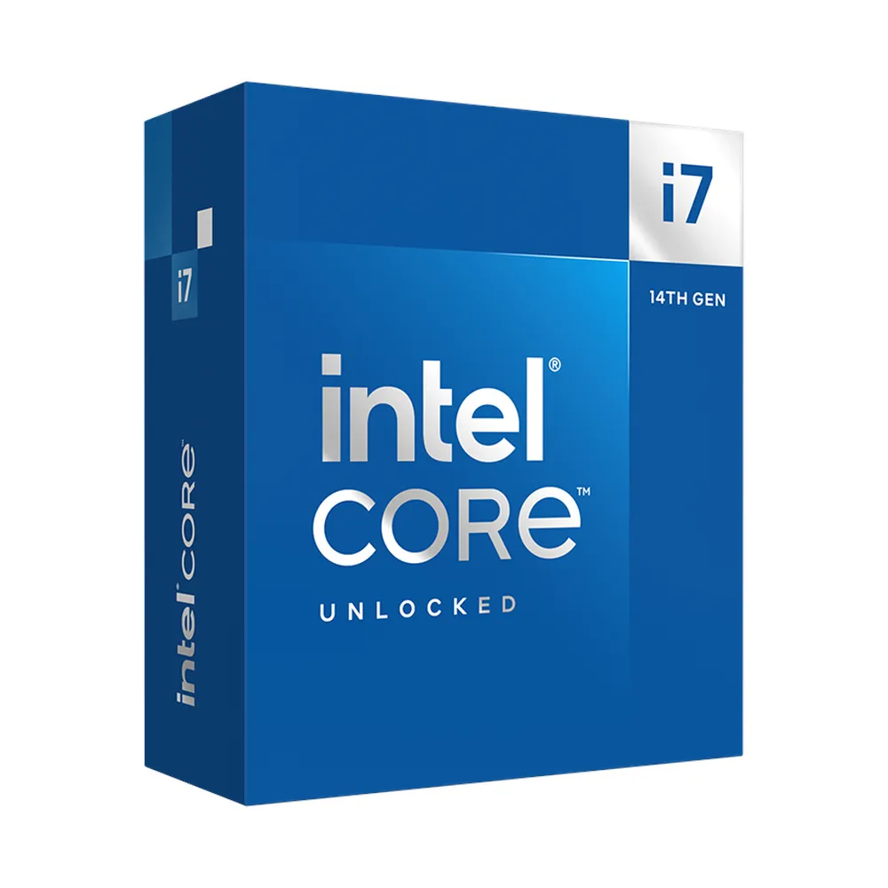 Intel Core i7-14700K Processor, 20-Core (8P+12E), Base Core Frequency 3.4 GHz, Turbo Frequency 5.6 GHz, 33MB L1 Cache, DDR4/DDR5, LGA1700 Socket, BOX, 1 Year Warranty