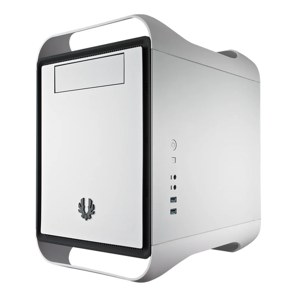 BitFenix Prodigy M White Mini Tower PC Casing, FyberFlex Composite Handles, SofTouch Surface Treatment, 2 x Pre-installed 120mm Fans, Heat Shield, 320mm GPU Support, White, 1 Year Warranty