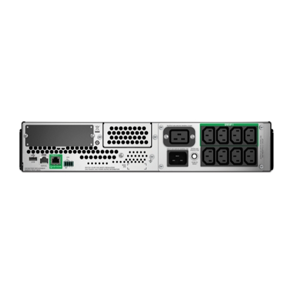 APC Smart-UPS 2200VA, 230V, LCD, rackmount, 2U, 8x IEC 320 C13 & 3x IEC Jumpers & 1x IEC 320 C19 outlets, w/SmartConnect port