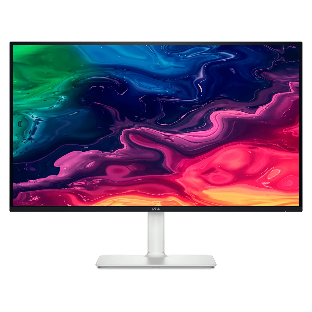Dell S2725QC 27" 4K UHD Monitor, IPS Panel, 3840 x 2160 Resolution, 120Hz Refresh Rate, 4ms (GtG) Response Time, USB-C (65W PD), HDMI, AMD FreeSync Premium, White, 3 Year Warranty