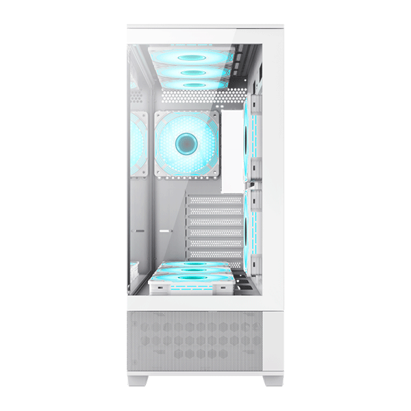 ATX CASE GAMEMAX VISTA AW WHITE WITH 6 FAN