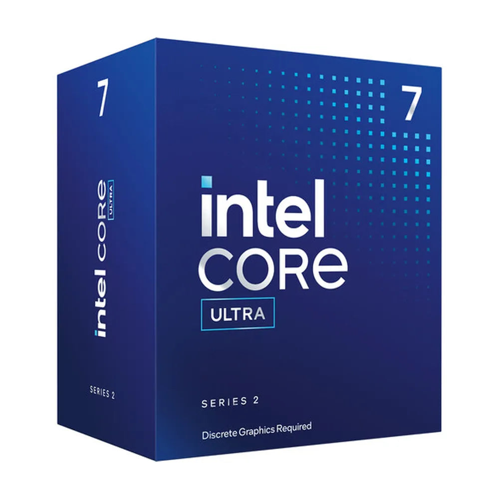 Intel Core Ultra 7-265F Processor, 20-Core (8P+12E), Base Core Frequency 2.4 GHz, Turbo Frequency 5.3 GHz, 30MB L1 Cache, DDR4/DDR5, LGA1851 Socket, BOX, 1 Year Warranty