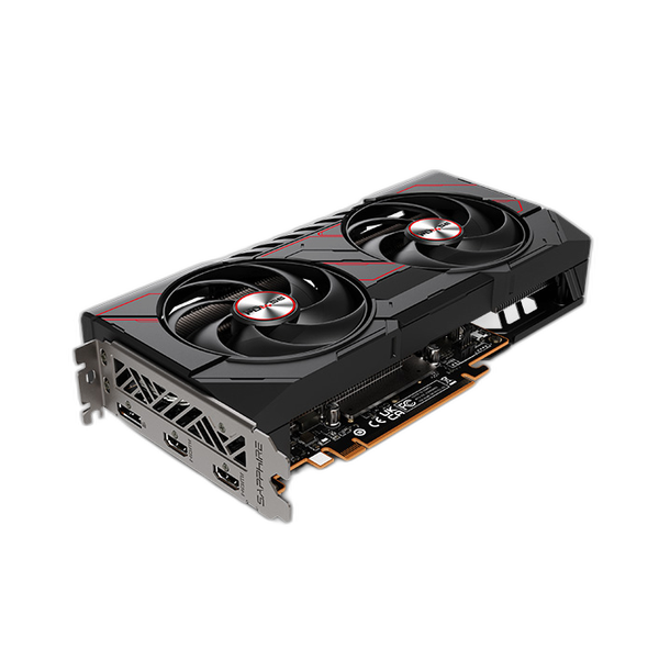 Sapphire PULSE AMD Radeon RX 9060 XT OC Edition Graphics Card, GDDR6 8 GB 128-bit Memory, HDMI 2.1 & DP 2.1a Outputs, PCI Express 5.0, 3290 MHz Boost Clock, 20  GBps Memory Clock, 1 Year Warranty