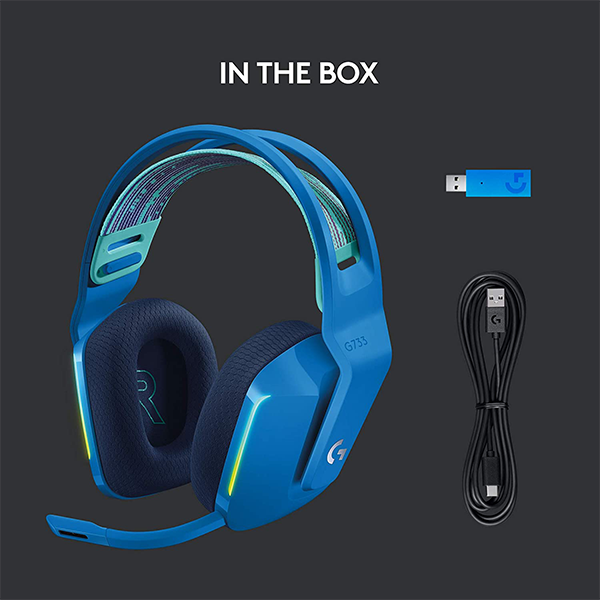 HEADSET LOGITECH G733 LIGHTSPEED R GB BLUE WIRELESS