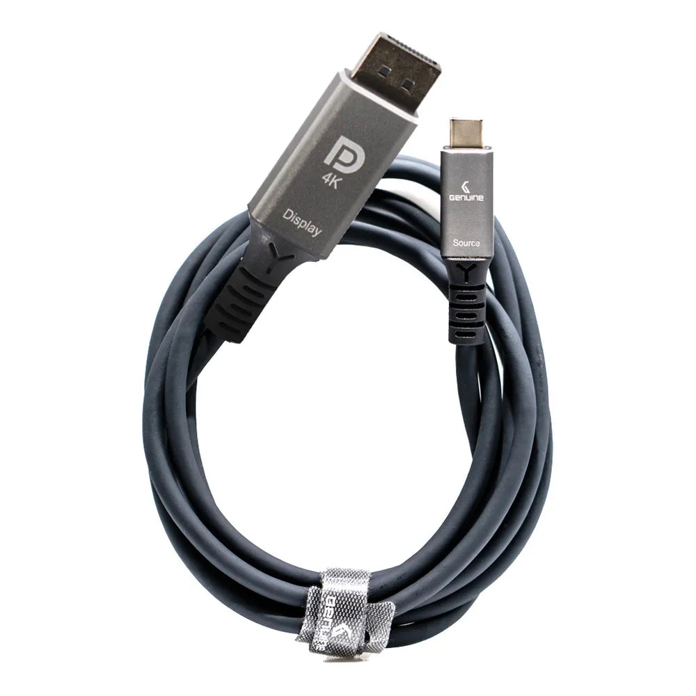 Genuine USB-C To DP Cable, Cable Length 2M, Supports 4K@60Hz, Gray, 1 Year Warranty