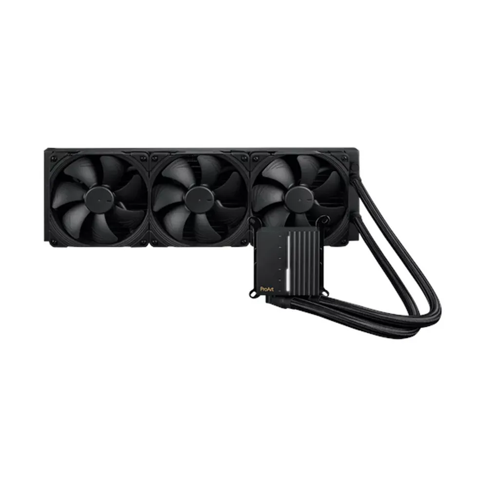 Asus ProArt LC 420 AIO Liquid Cooler, Illuminated System Status Meter, Noctua Fans, Supports Intel, AMD Sockets, Black, 1 Year Warranty