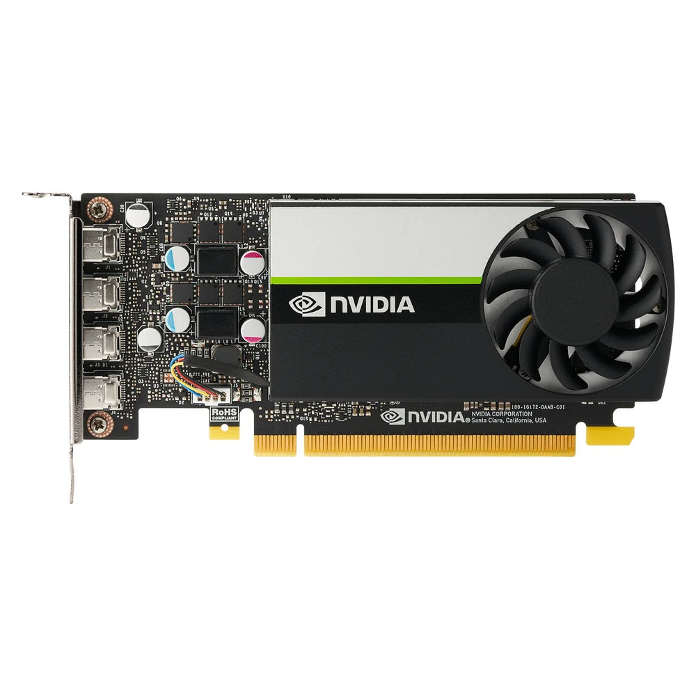 HP NVIDIA T1000E 8GB Graphics Card, 8GB GDDR6, 4 x Mini DisplayPort, 896 CUDA Cores, PCI Express 3.0, 1 Year Warranty