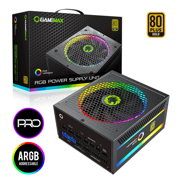 POWER SUPPLY1050W GAMEMAX R GB1050 PRO GOLD