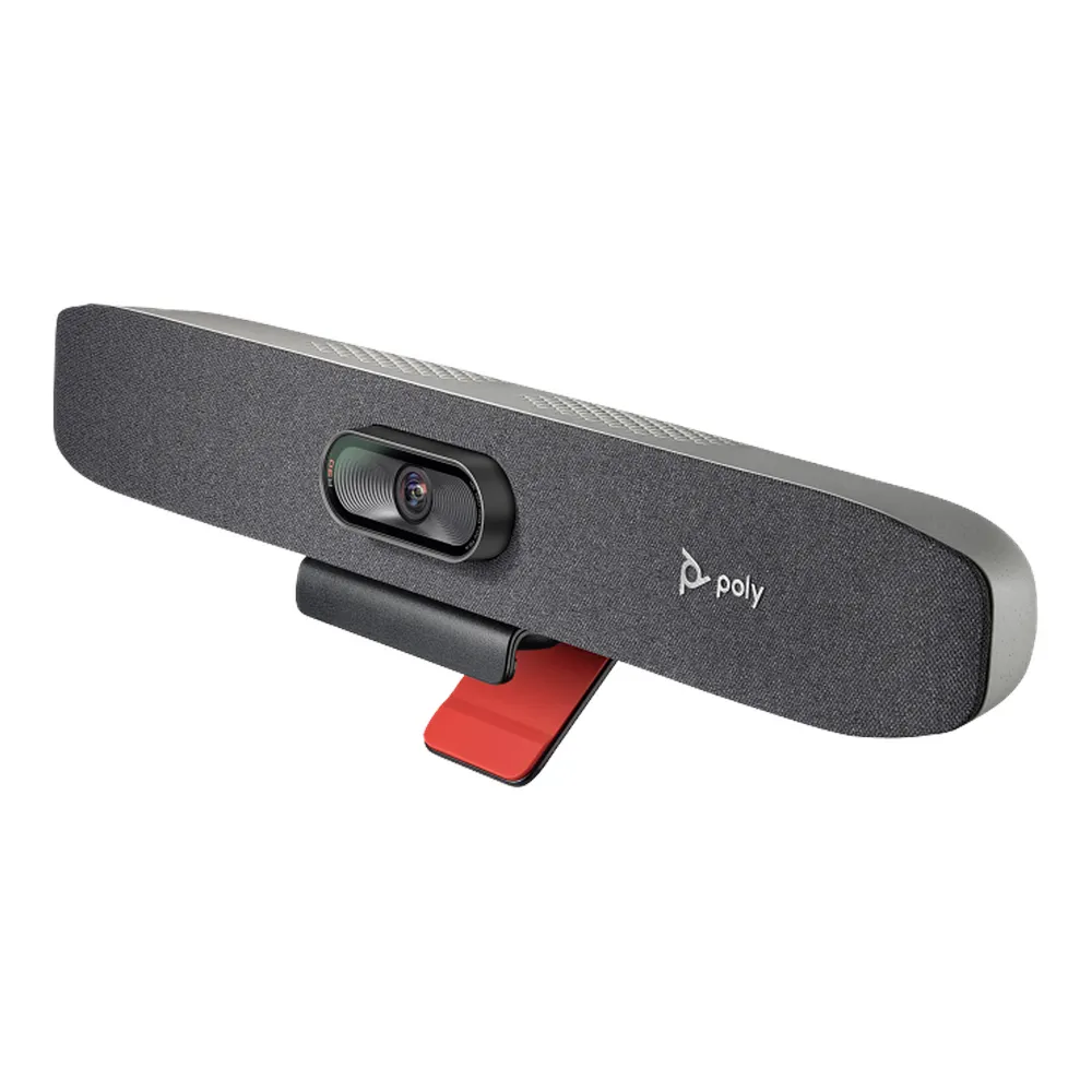 Poly Studio R30 USB Video Bar, Poly DirectorAI, Bluetooth 4.2 & Wi-Fi Connectivity, Beamforming Microphone Array, 1 Year Warranty