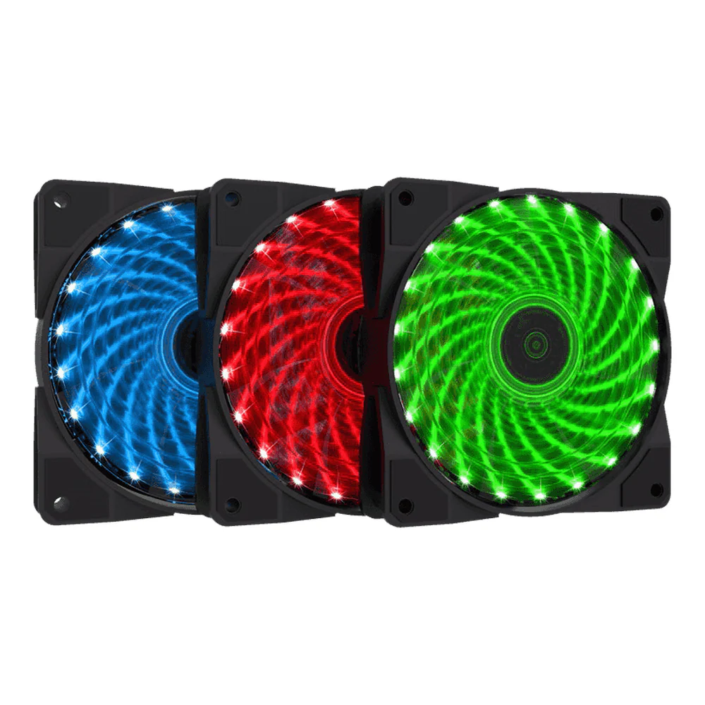 GameMax CL300 Case Fans, Pack Of 3, 120mm Fan Size, 1200 RPM Fan Speed, 42.78 CFM Airflow, 25.3 dB(A) Noise Level, Black, 1 Year Warranty