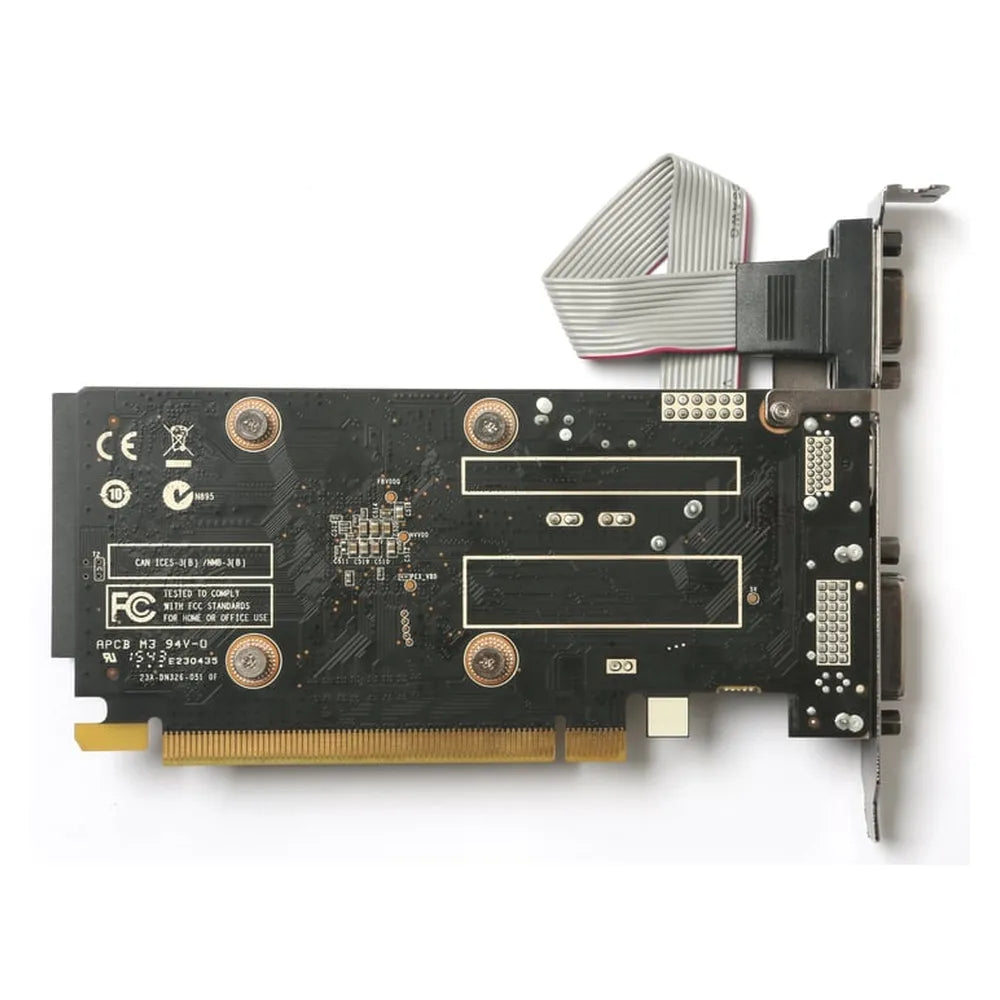 Zotac GeForce GT 710 Graphics Card, DDR3 2GB 64-bit Memory, DVI, VGA, HDMI, PCI Express 2.0, 954 MHz Engine Clock, 1600 MHz Memory Clock, 1 Year Warranty
