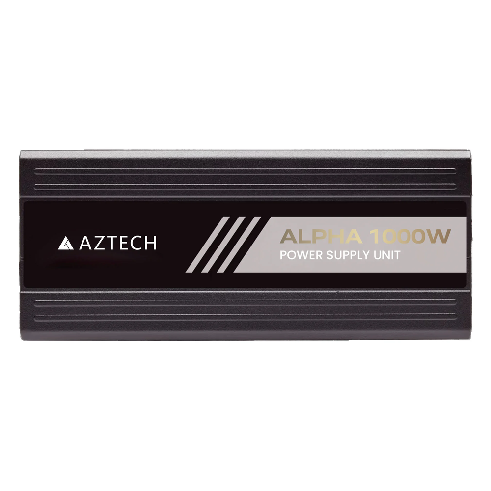 AZTECH Alpha 80 Plus Gold Power Supply, 1000W, Fully Modular, ATX, Black, 1 Year Warranty