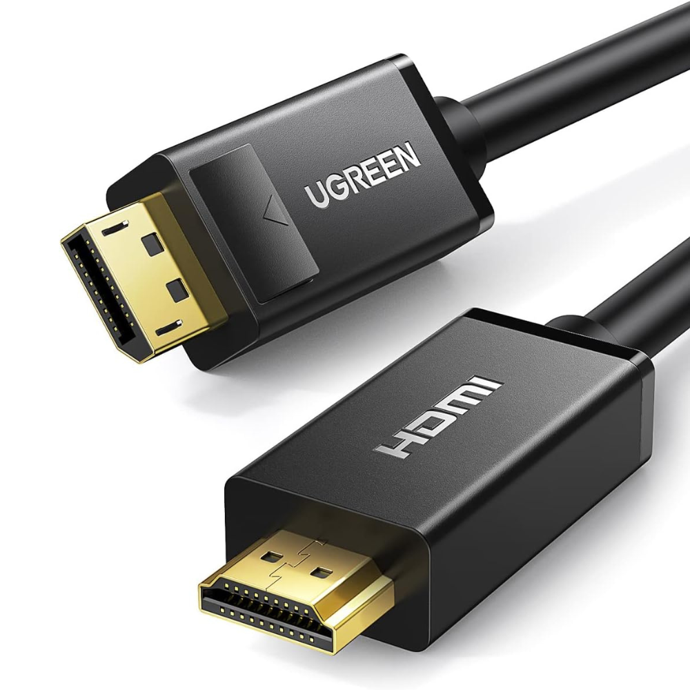 UGREEN 5M DisplayPort to HDMI Cable, 4K UHD, Uni-Directional, Male to Male