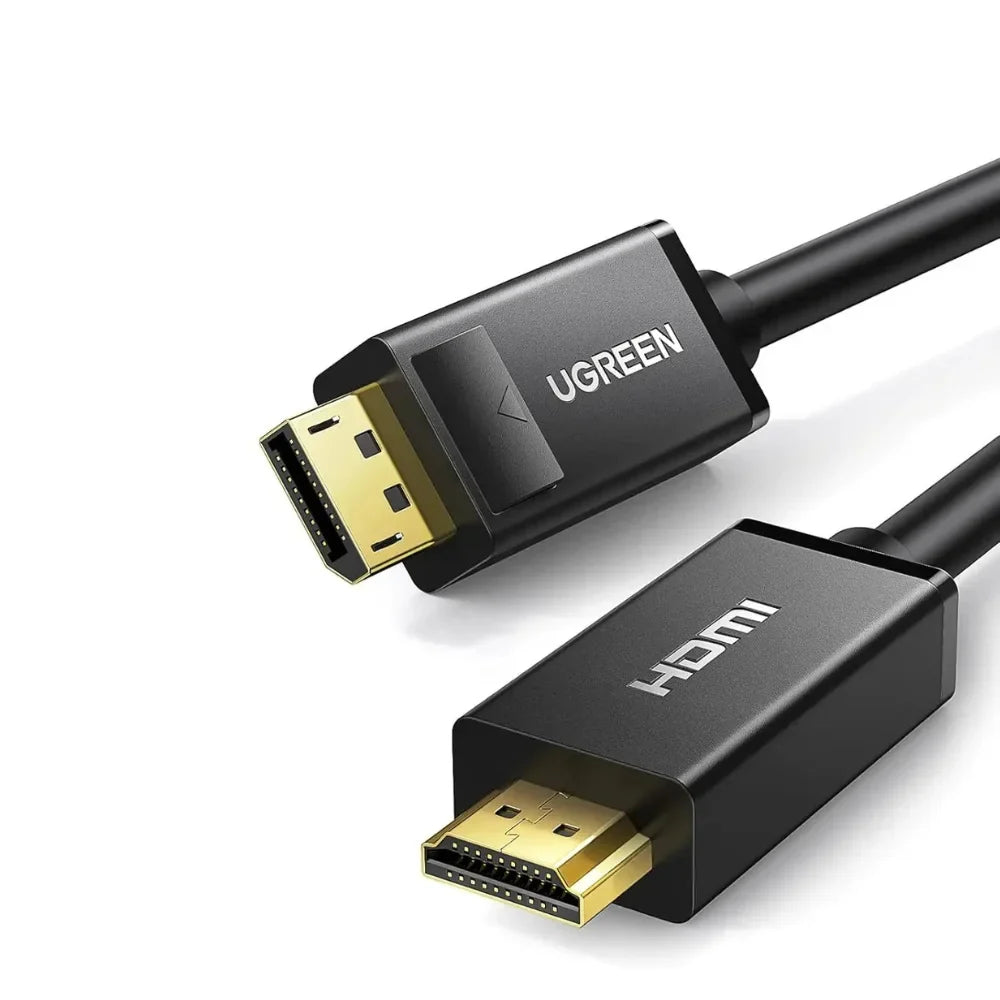 UGREEN 3M DisplayPort to HDMI Cable, 4K UHD, Uni-Directional, Male to Male