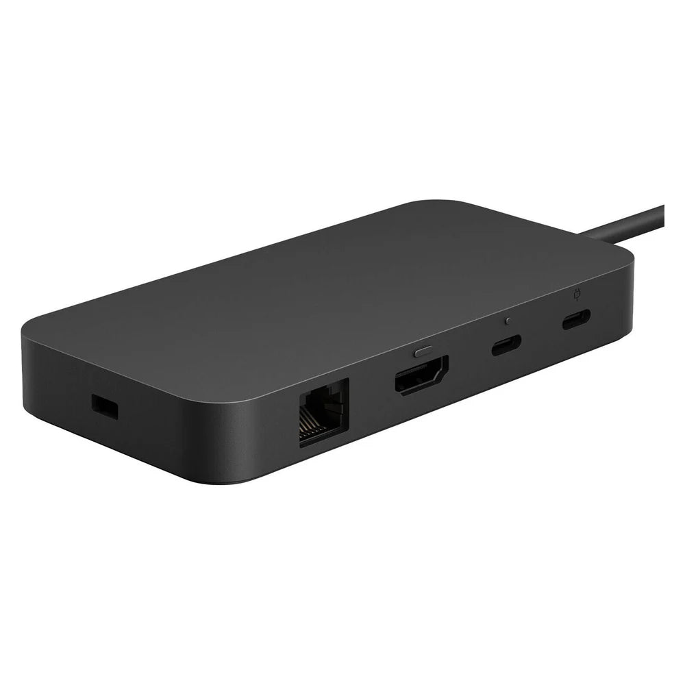 Microsoft Surface USB4 Docking Station, Black, HDMI 2.1 Video Output, Gigabit Ethernet, USB4 & USB-A Ports, 65W Power Delivery, 1 Year Warranty