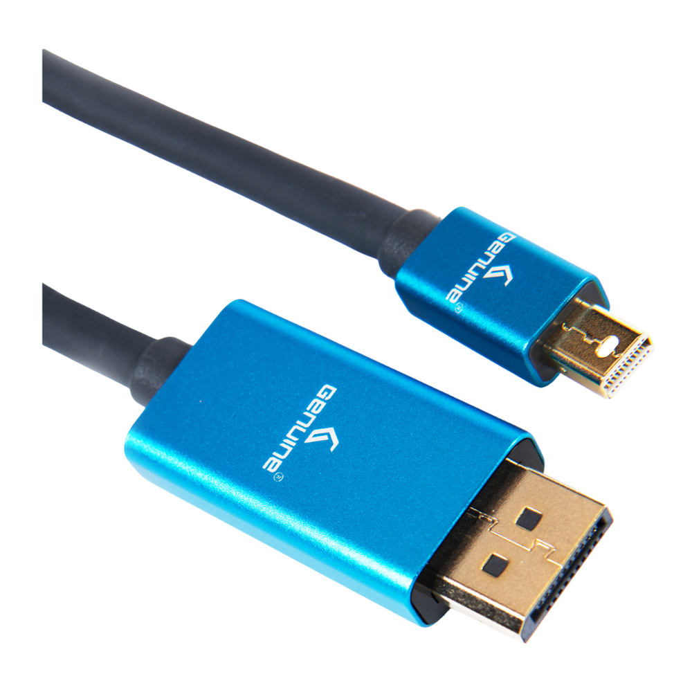 Genuine Mini DP To DP (Display Port) Cable, Version 1.1, Supports 1080p, Cable Length 1.8M, 1 Year Warranty