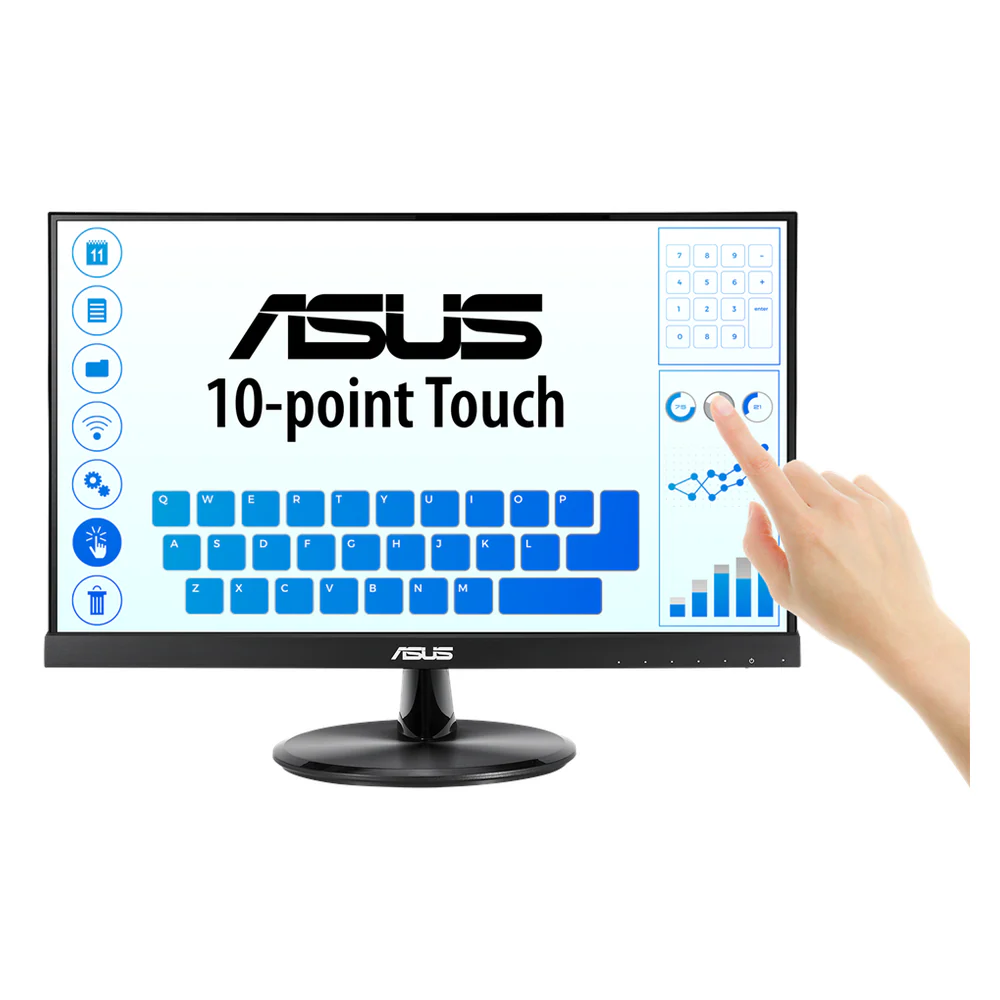 Asus VT229H 21.5" Touch Monitor, FHD (1920 x 1080), IPS Panel, Multi-touch, 60Hz, 5ms Response Time, HDMI, Integrated Speakers, 3 Year Warranty