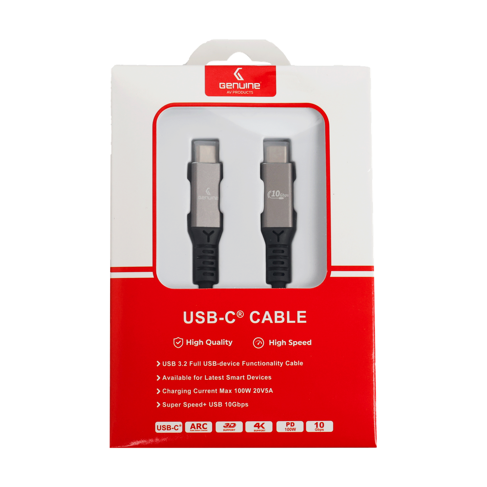 Genuine USB4 Type-C to C Cable, Cable Length 1.5M, 240W, 40Gps Data Transfer Speed, Aluminium Gray, 1 Year Warranty