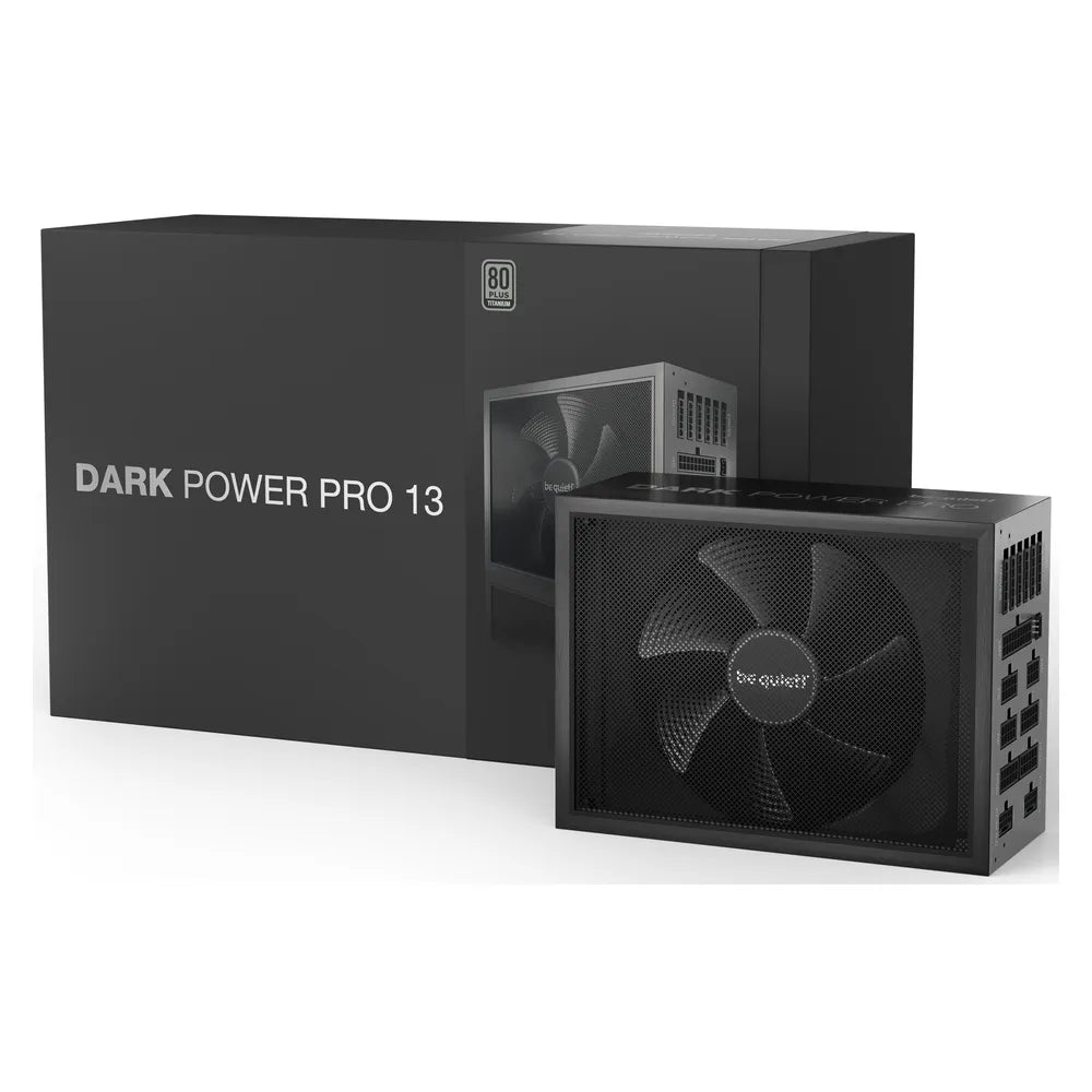 Be Quiet! Dark Power Pro 13 1600W 80 Plus Titanium Fully Modular Power Supply, 1600W, Fully Modular, ATX, Intel ATX 3.0 Certified, PCIe 5.0 Ready, Black, 1 Year Warranty