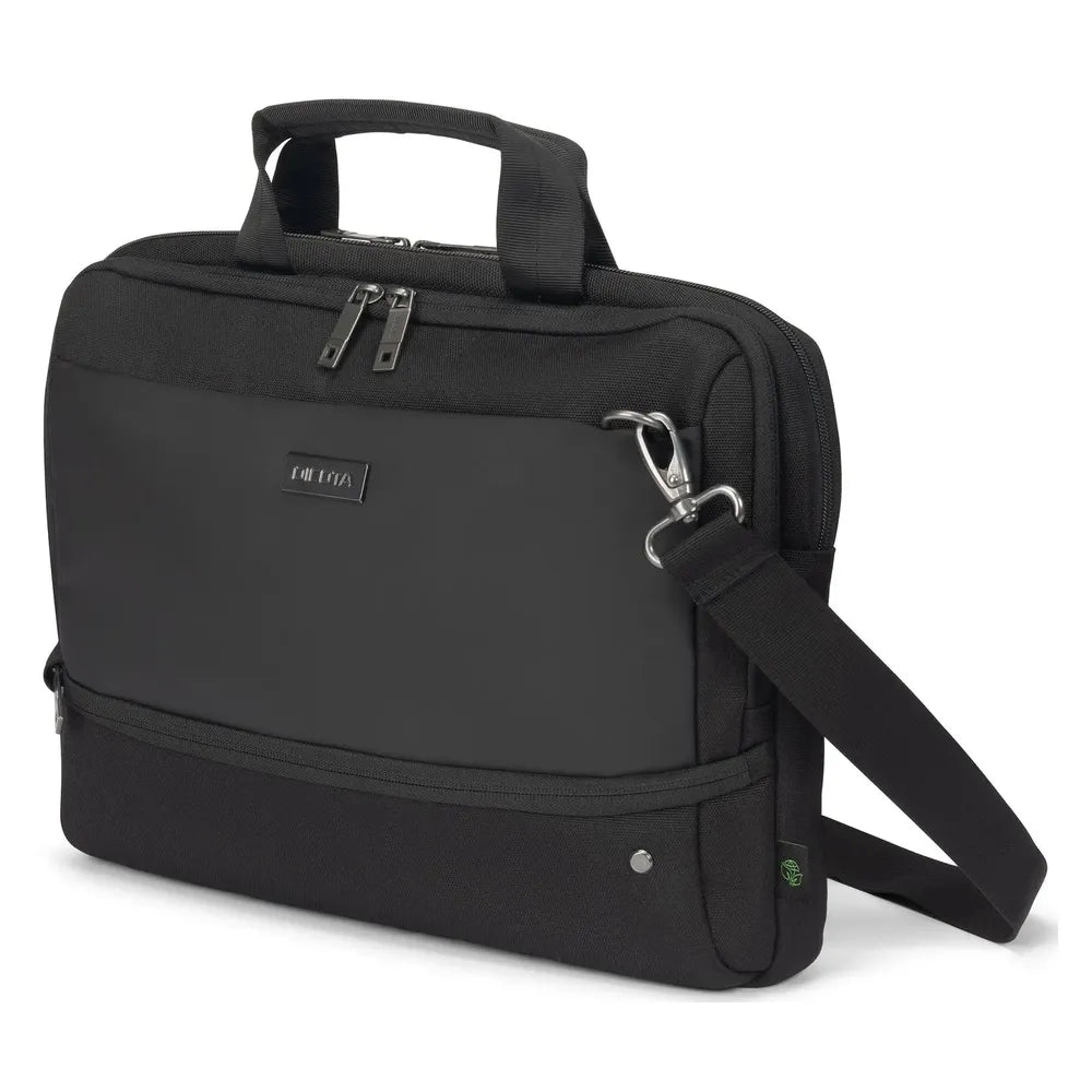 Dicota Slim Case Five, Fits up to 14" Laptops, Lockable Notebook Compartment, Reinforced Padding, Padded Shoulder Straps, Top Carrying Handles, Integrated Trolley Strap, Black, 1 Year Warranty