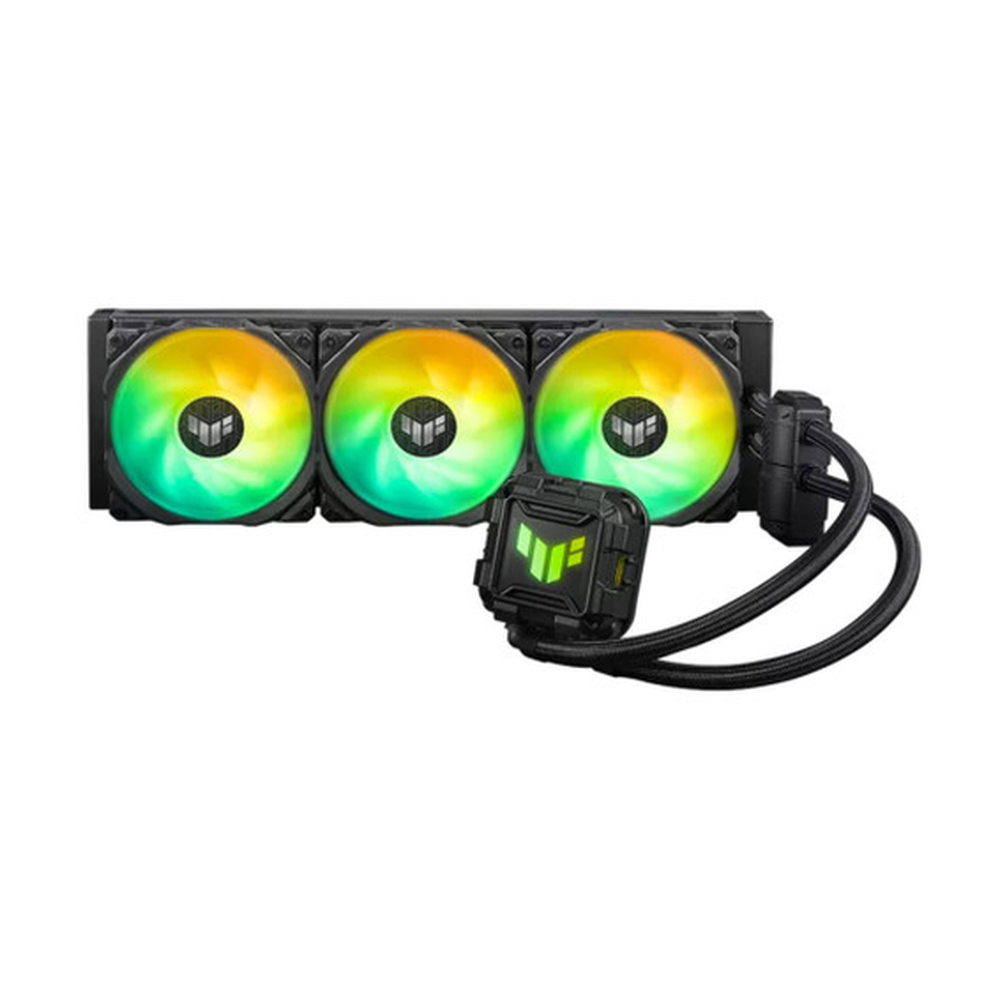 Asus TUF Gaming LC II 360 ARGB AIO Liquid Cooler, Supports Intel, AMD Sockets, Black, 1 Year Warranty