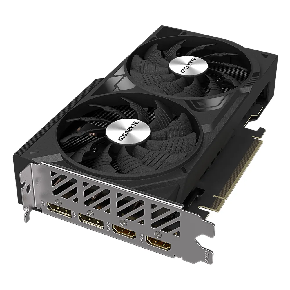 Gigabyte WINDFORCE OC GeForce RTX 4060 Ti Graphics Card, GDDR6 8GB 128-bit Memory, HDMI 2.1a & DP 1.4a Outputs, PCI Express 4.0, 2550 MHz Core Clock, 18 Gbps Memory Clock, Dual Fan Windforce Cooling System, 1 Year Warranty