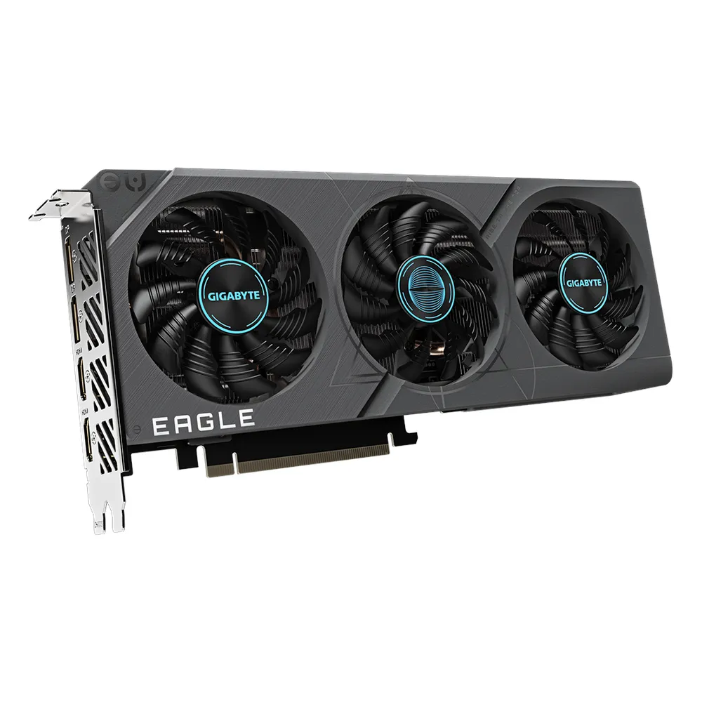 Gigabyte EAGLE OC GeForce RTX 4060 Ti Graphics Card, GDDR6 8GB 128-bit Memory, HDMI 2.1a & DP 1.4a Outputs, PCI Express 4.0, 2550 MHz Core Clock, 18 Gbps Memory Clock, Triple Fan Windforce Cooling System, 1 Year Warranty