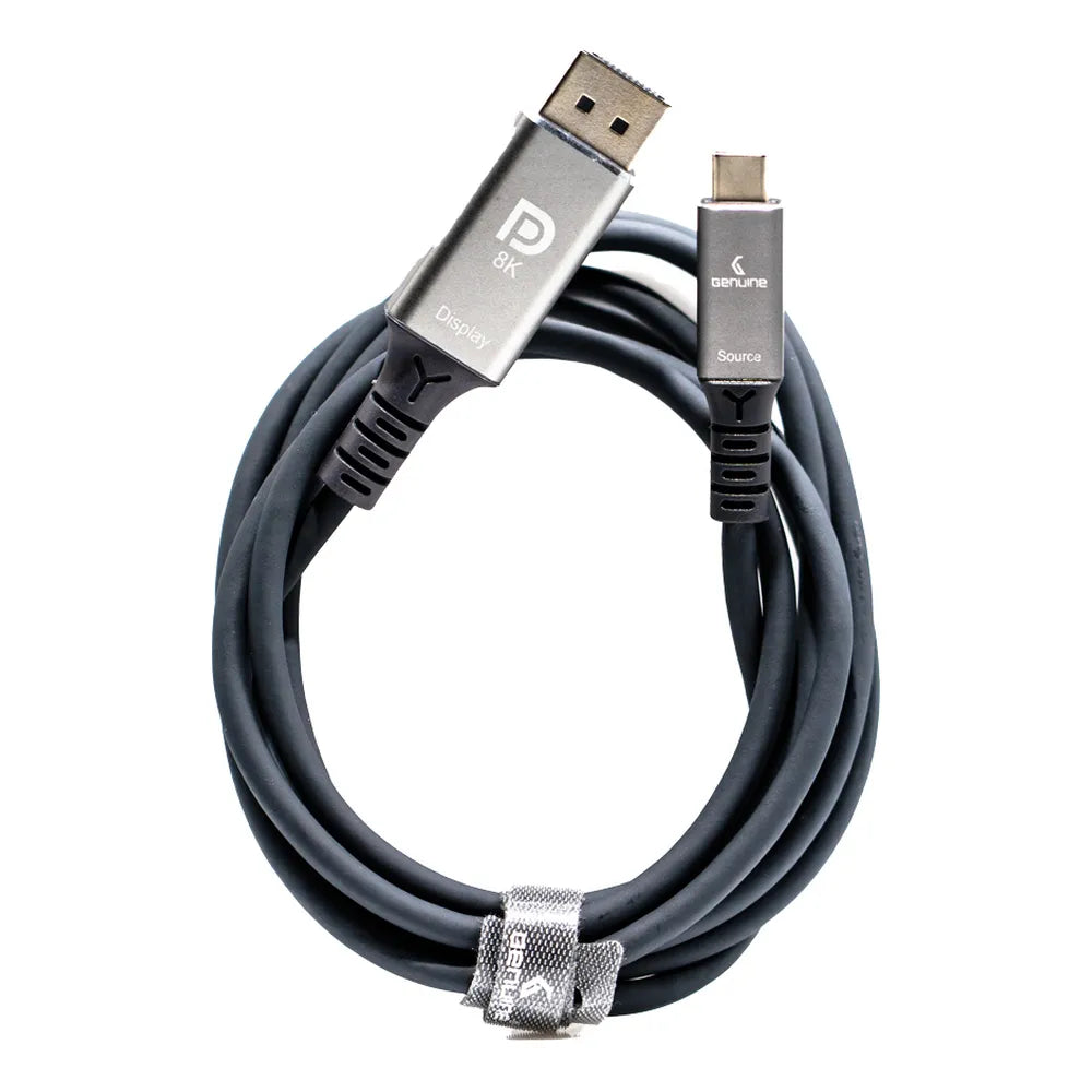 Genuine USB-C To DP Cable, Cable Length 2M, Supports 8K@60Hz, Gray, 1 Year Warranty