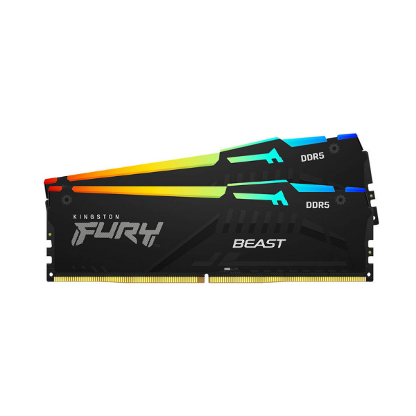 Kingston Fury Beast R GB Memory Kit, 64 GB (2x32 GB), DDR5 DRAM, 5600 MT/s, CL-40, Black, 1 Year Warranty