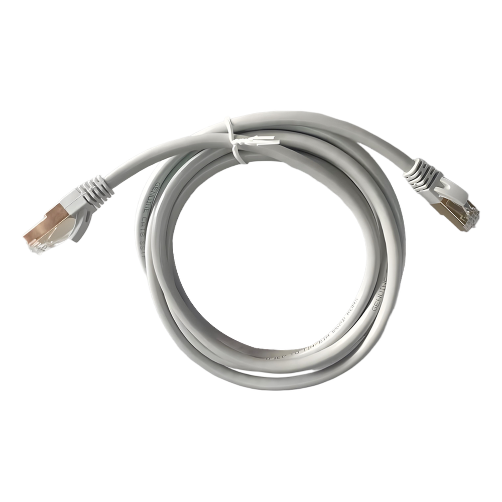 Genuine CAT7 S/FTP Cable, 20M Length, 23AWG Bare Copper, PVC Jacket, Gray, Box Pack, 1 Year Warranty