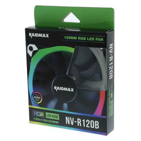 CASE FAN RAIDMAX 120MM R GB