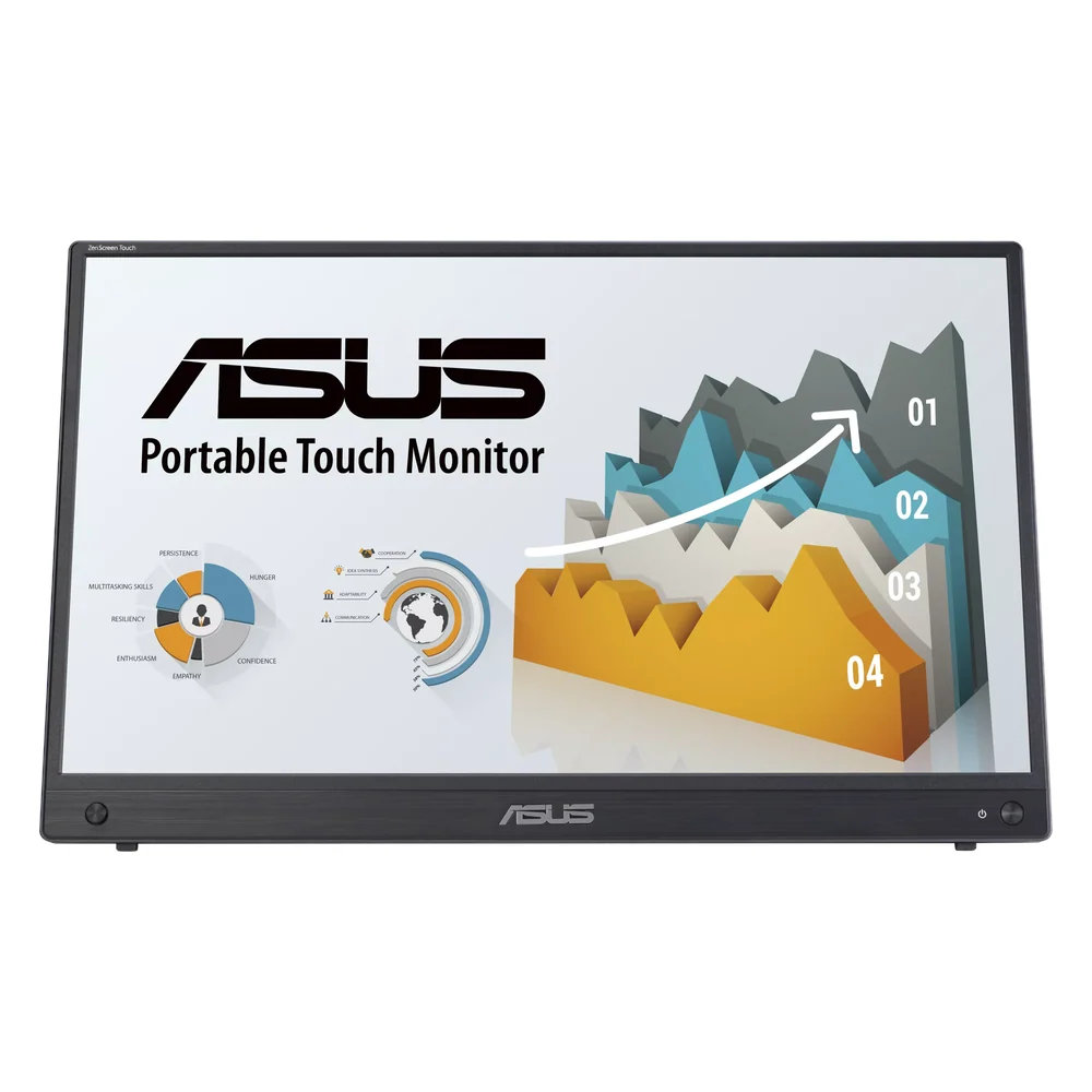 Asus ZenScreen Touch MB16AMTR 15.6-inch Portable Monitor, FHD Resolution, 5ms GTG, IPS Panel, 10-Point Touch, Black, 1 Year Warranty
