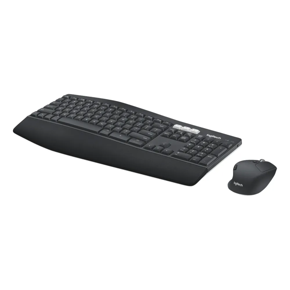 Logitech MK850 Wireless Keyboard & Mouse Combo, 2.4Ghz Wireless Reciever, Bluetooth, 100% Keyboard Layout, 1000 DPI Logitech Advanced Optical Mouse Sensor, Up to 36 months Battery Life, Black, 1 Year Warranty