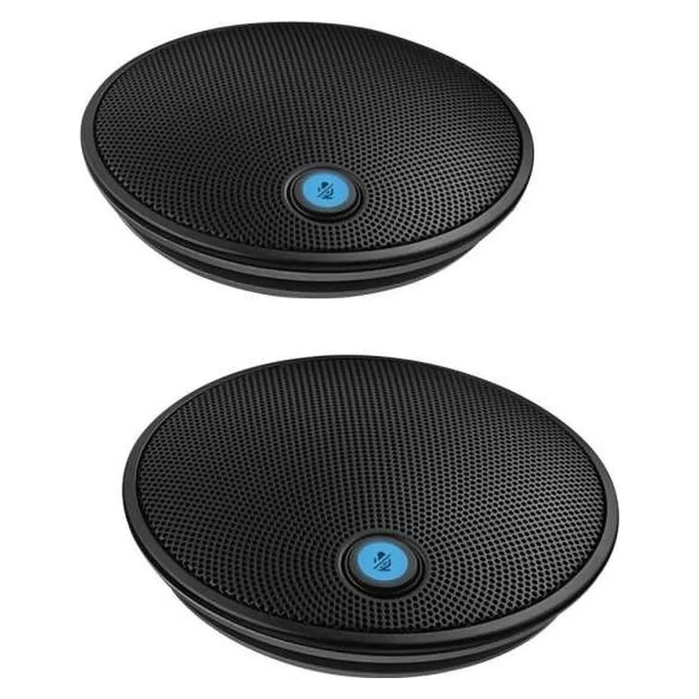Logitech Business Group Expansionm Microphones, Add-on Mics for Larger Groups, Mono, Wideband, Noise Canceling, Black, 1 Year Warranty