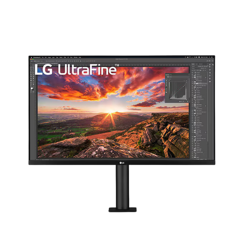 LG UltraFine 32UN880-B 32" 4K UHD(3840 x 2160) Monitor, Anti-Glare, HDMI, DP, USB-C, Height/Pivot/Swivel/Tilt, Adjustable, 1 Year warranty