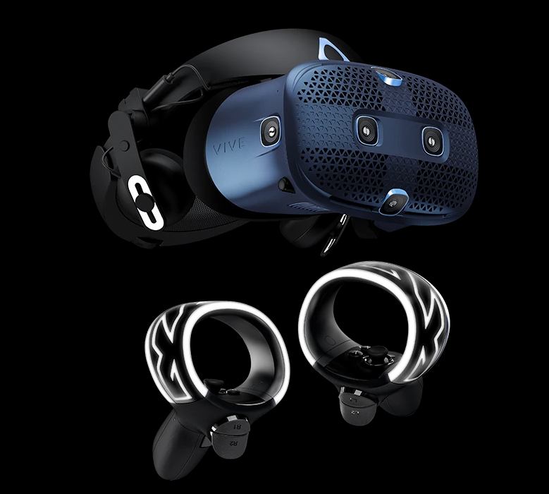 HTC VIVE Cosmos VR Headset with Inside-Out Tracking, 2880 x 1700 Resolution, 90Hz Display & Motion Controllers
