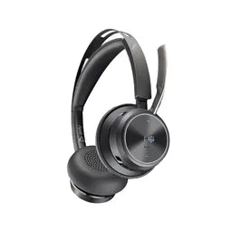 POLY Voyager Focus 2 Microsoft Teams Certified USB-C-C Headset +USB-C/A Adapter +Charging Stand