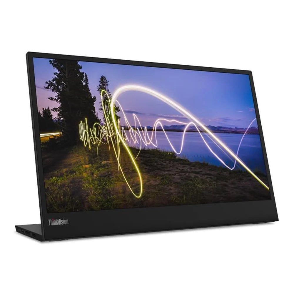 Lenovo ThinkVision M15 Monitor, 15.6" FHD (1920 x 1080) Resolution, 60Hz, IPS Panel, 6ms (Extreme Mode) Response Time, USB-C 3.2 Gen 1, Black, 3 Year Warranty