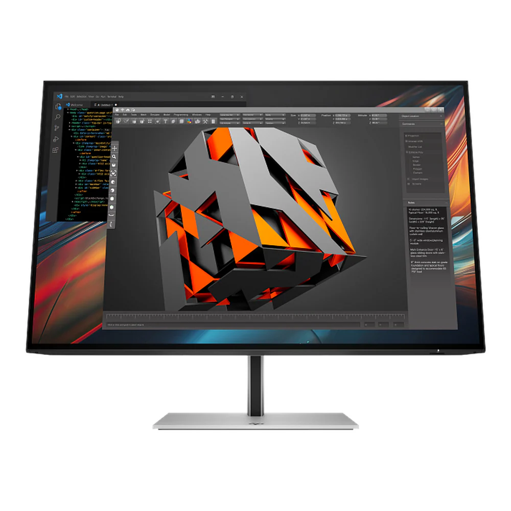 HP Series 7 Pro 724PU Monitor, 24" WUXGA (1920 x 1200) Resolution, 100Hz, IPS Panel, Anti-glare, HDMI, DisplayPort, USB-C, RJ45 Ethernet, USB Hub, Tilt/Height Adjustable Stand, Black, 3 Year Warranty