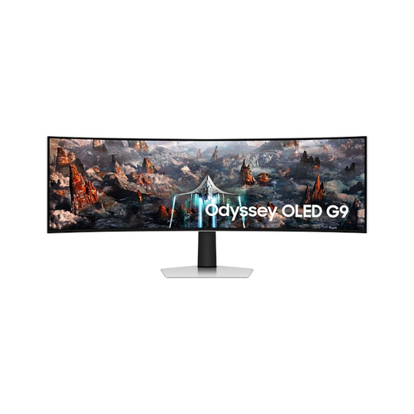 Samsung LS49CG934SMXUE 49" Odyssey OLED G9 G93SC DQHD(5120 x 1440) Curved Monitor, 0.03MS, 240Hz, HDMI, DP, Height/Tilt, Adjustable, Silver, 3 Year Warranty