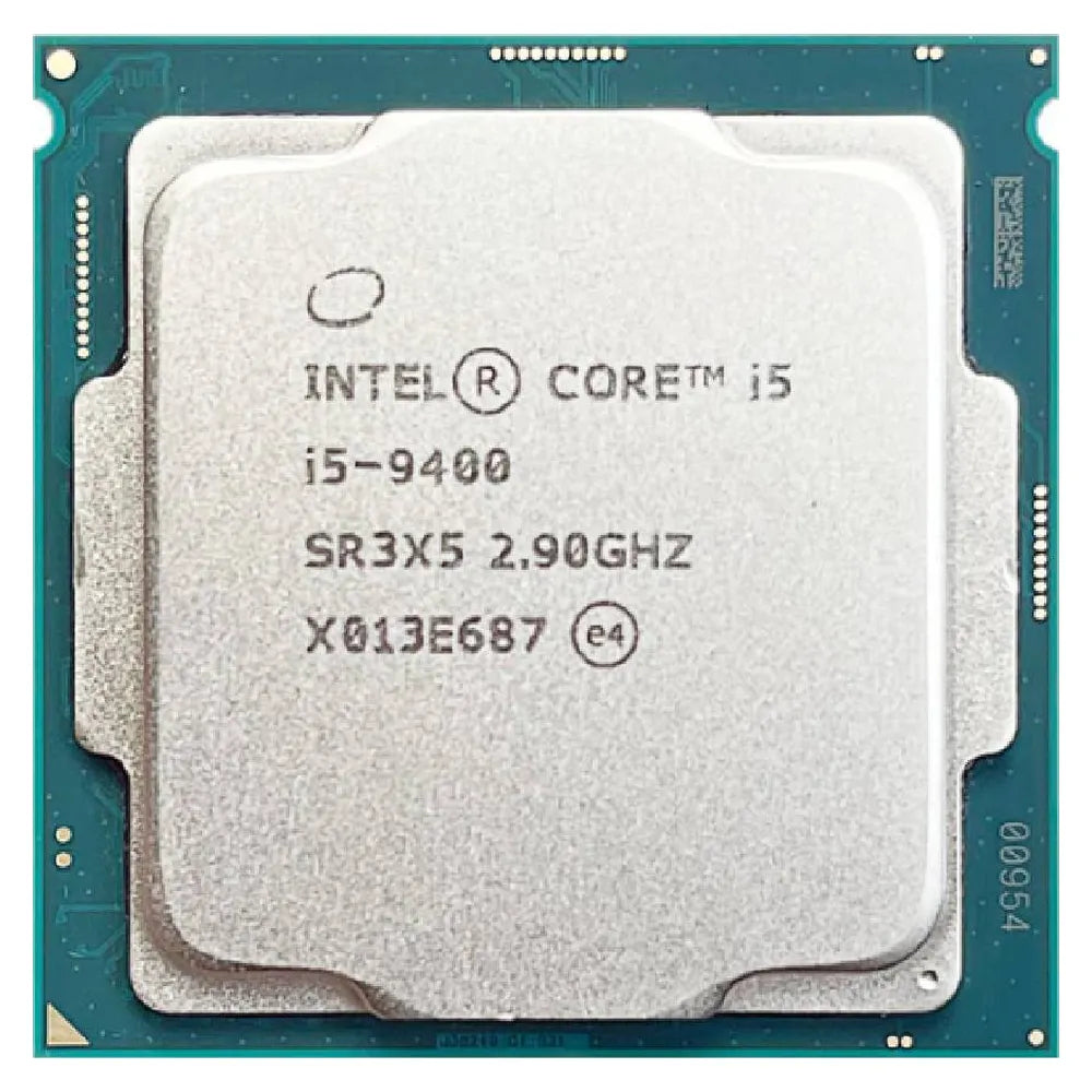 Intel Core i5-9400 Processor, 6-Core, Base Core Frequency 2.9 GHz, Turbo Frequency 4.1 GHz, 9 MB Intel Smart Cache, DDR4, LGA1151 Socket, Tray, 1 Year Warranty