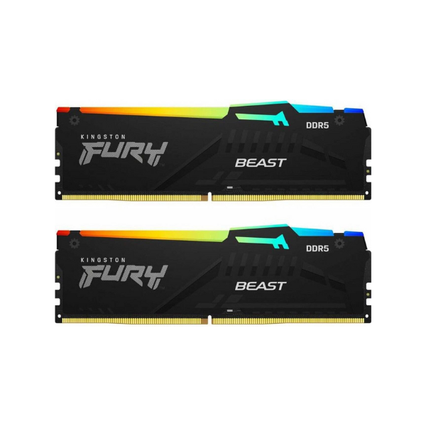 Kingston Fury Beast R GB Memory Kit, 32 GB (2x16 GB), DDR5 DRAM, 5600 MT/s, CL-40, 1 Year Warranty