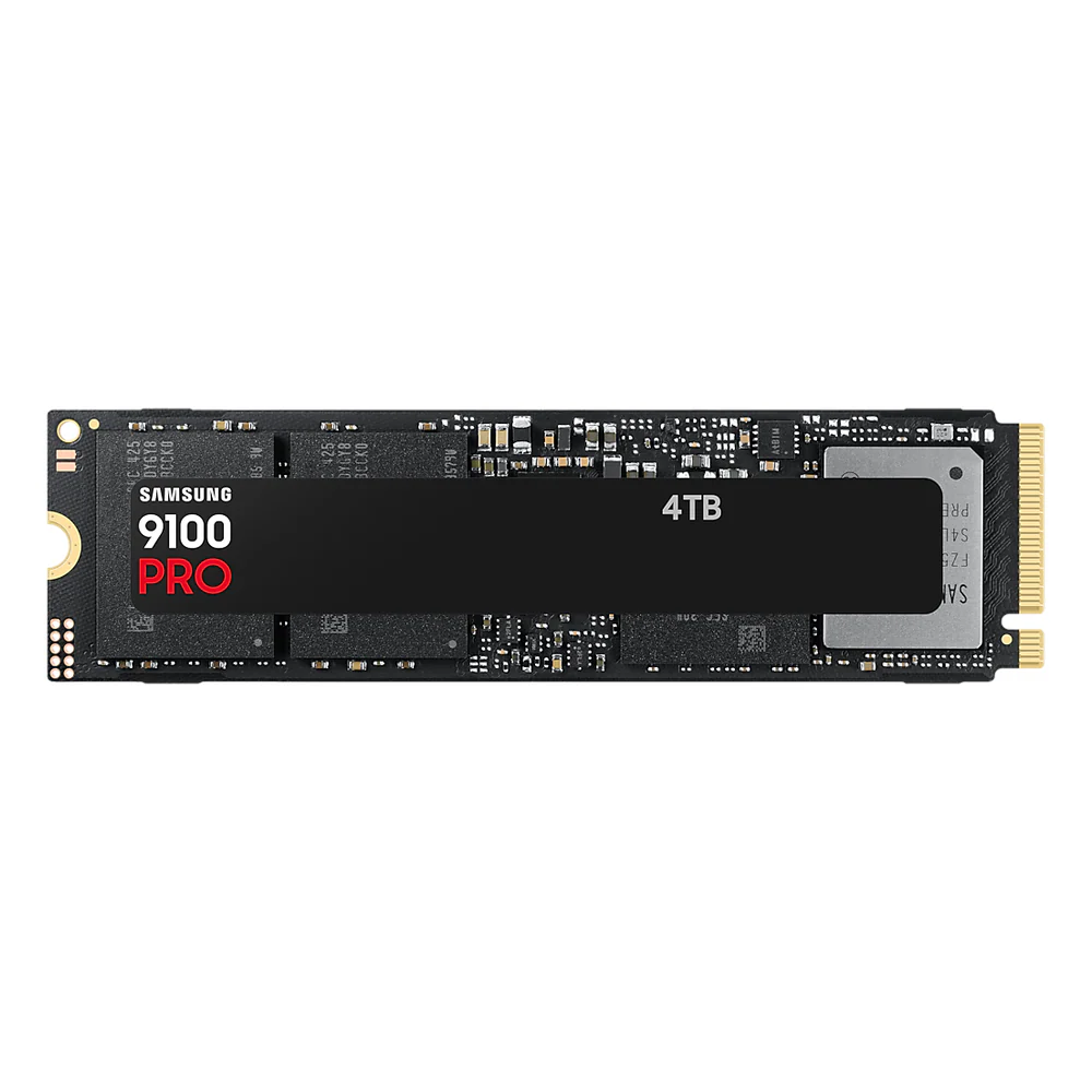 Samsung 9100 PRO 4TB Internal SSD, M.2 2280, PCIe 5.0, Up to 14800 MB/s Read & 13400 MB/s Write, Up to 2400 TBW Endurance, 1 Year Warranty