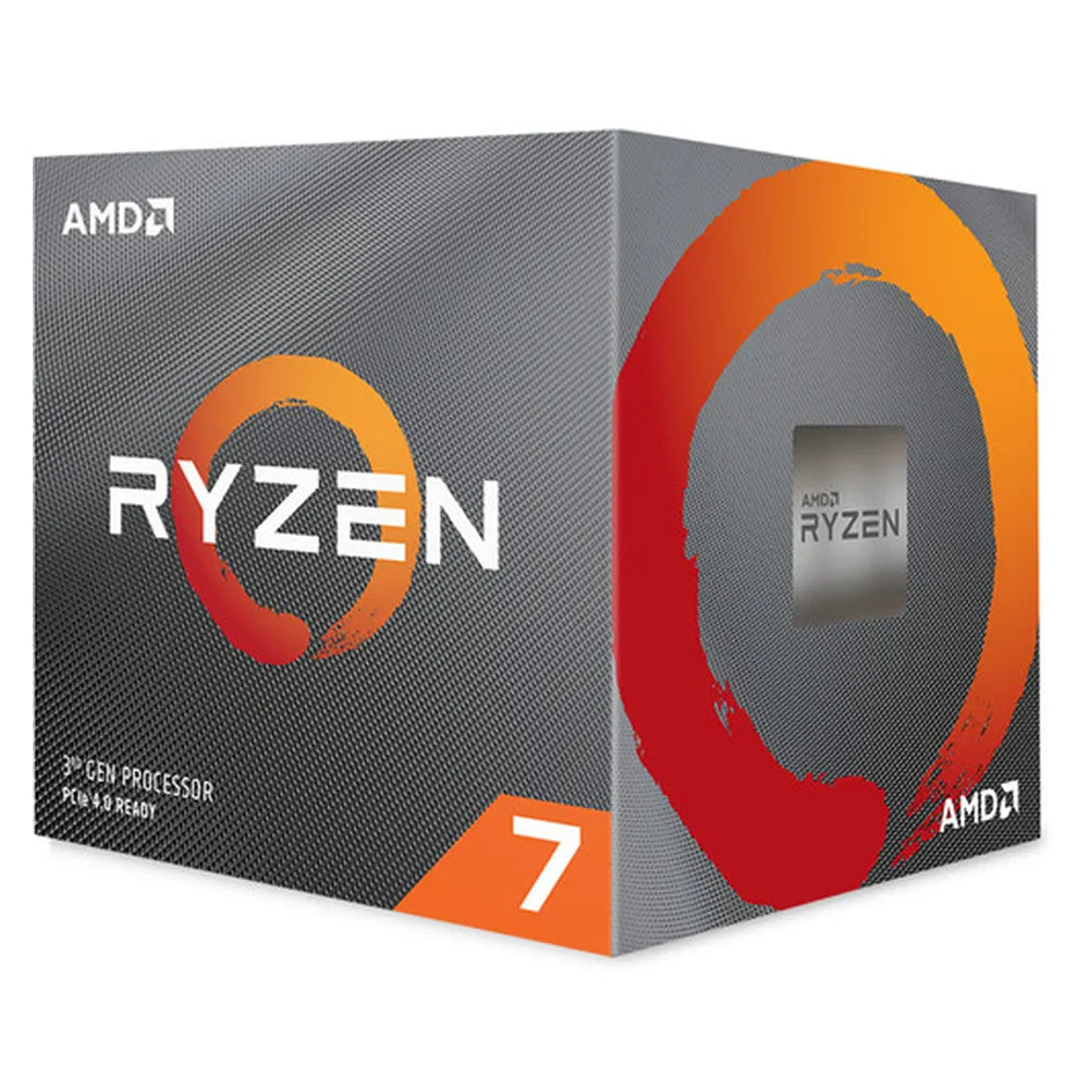 AMD Ryzen 7 3700X Processor, 8-Core, Base Core Frequency 3.6 GHz, Turbo Frequency 4.4 GHz, 512KB L1 Cache, DDR4, AM4 Socket, Boxed, 1 Year Warranty