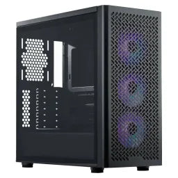 Cooler Master MasterBox 600 Mid Tower PC Casing, Tempered Glass Side Panel, FineMesh Performance Front Panel, 410mm GPU Support, USB 3.2 Gen 2, Black, 1 Year Warranty
