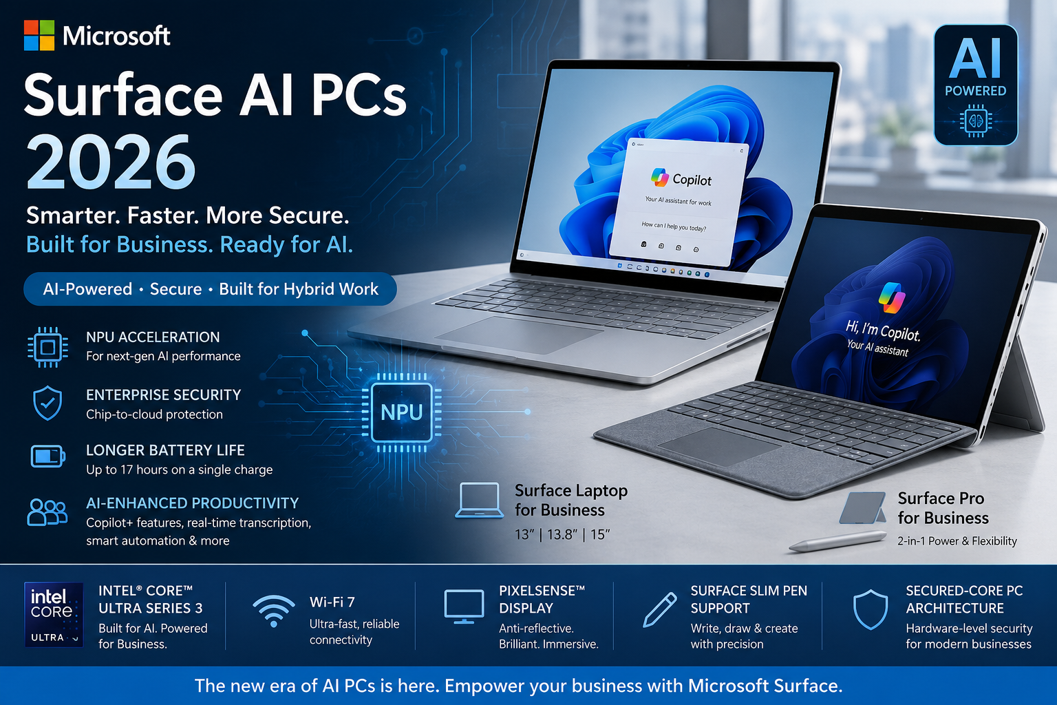 Microsoft Surface AI PCs 2026